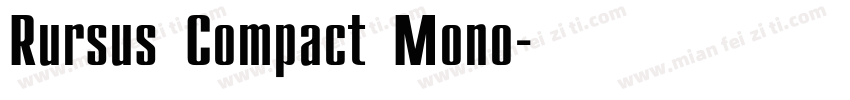 Rursus Compact Mono字体转换